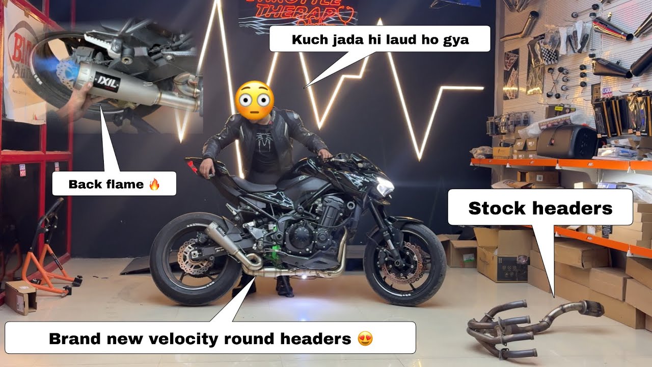 First time ever  Loudest IXIL Titanium full system on my z900 🔥