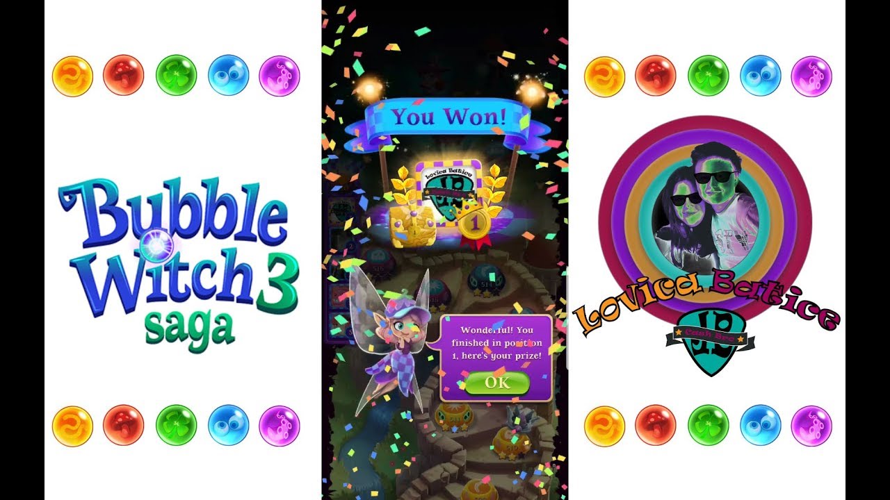 Bubble Witch Saga 3 - Level 516 - 520 - Gameplay