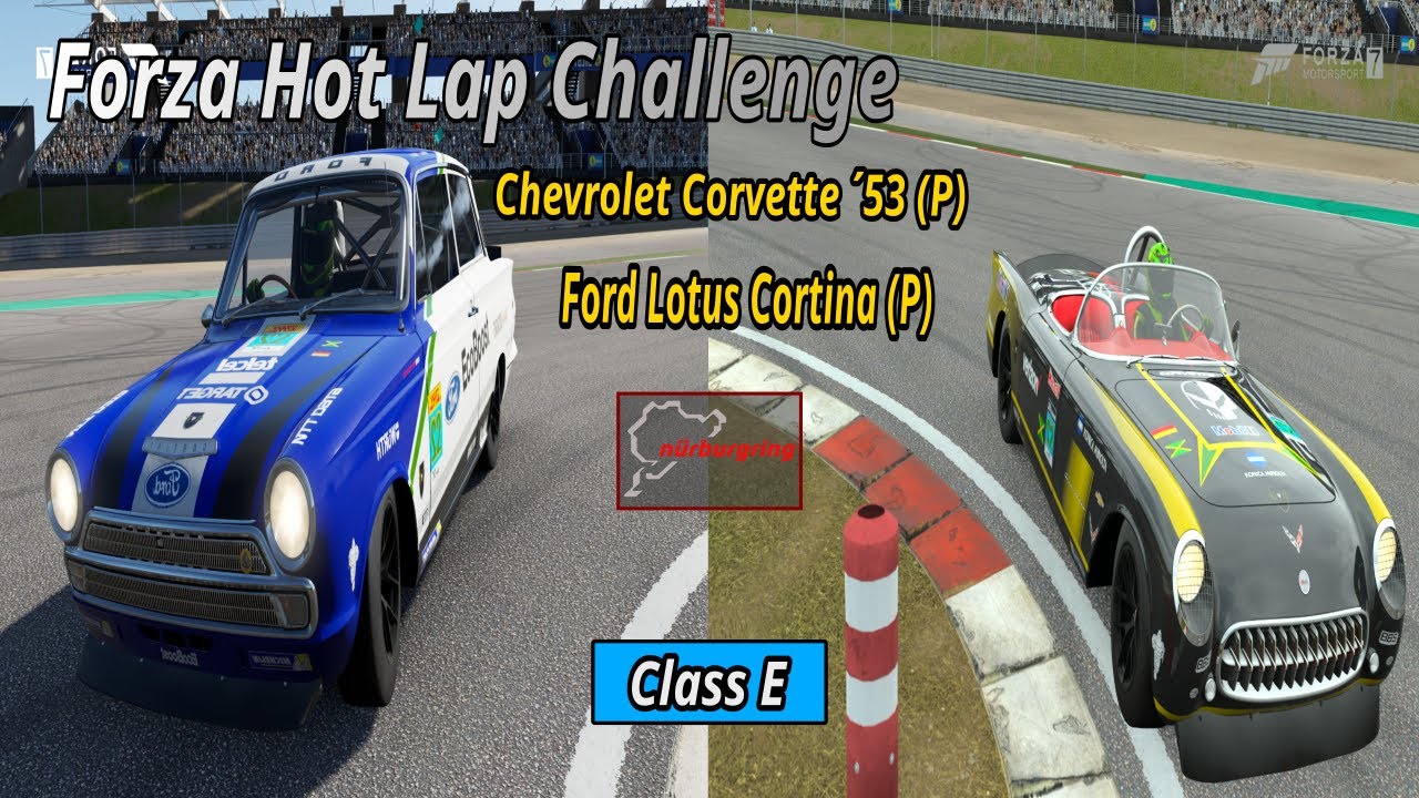 Ford Lotus Cortina (P) vs Chevrolet Corvette ´53 (P) Nürburgring HLC !!