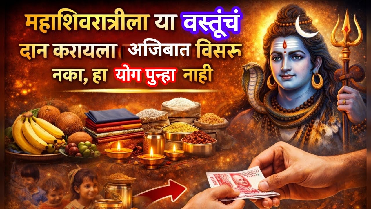 महाशिवरात्री 2026 | 'या' गोष्टींचं दान केल्याने सुख समृद्धी मिळेल | समाजात प्रतिष्ठा मिळेल🙏🏻#viral 