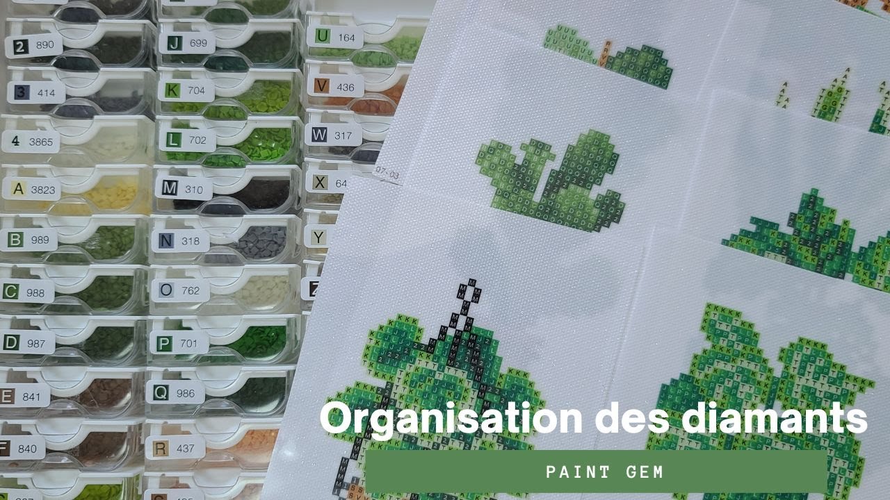 Organisation des diamants du projet Houseplants Edition de Paint Gem