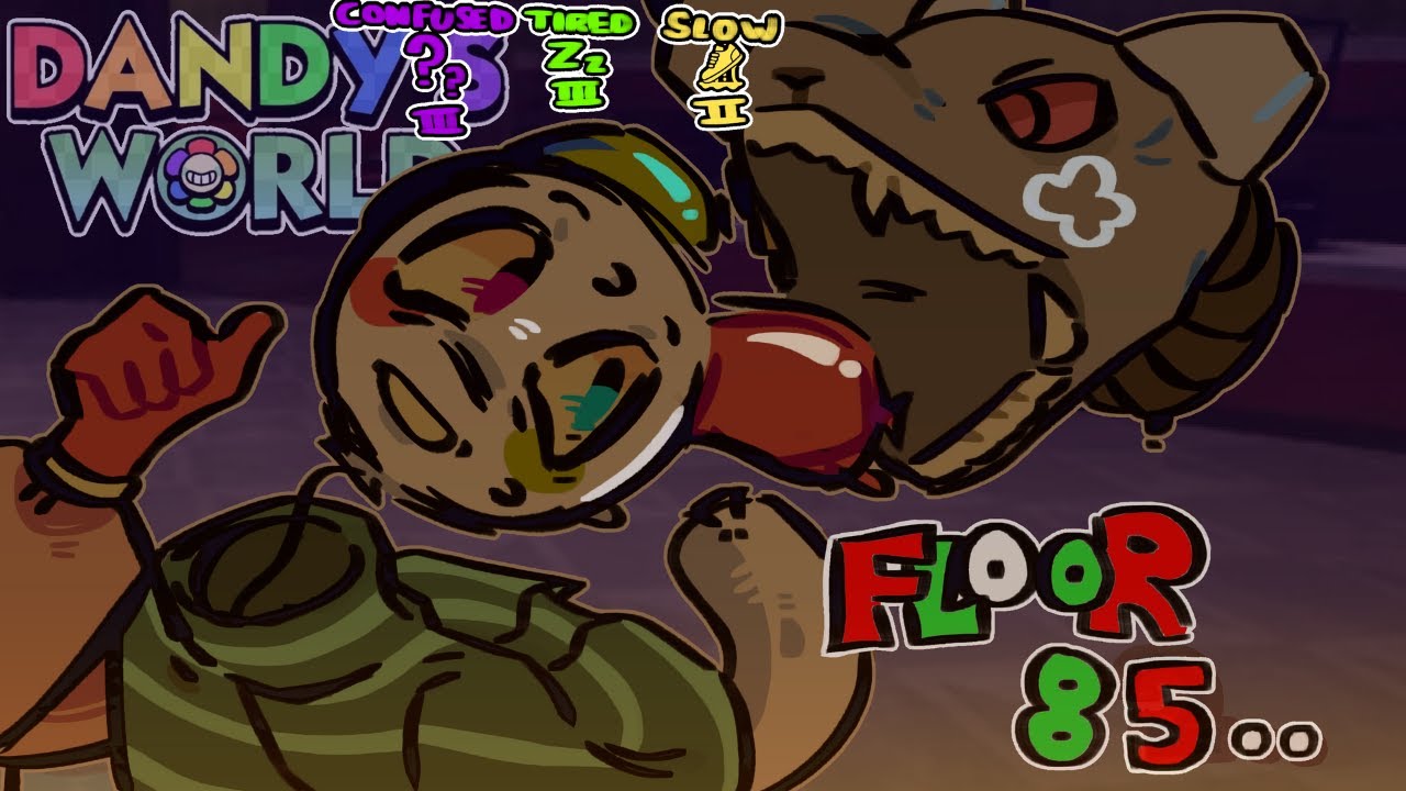 Trying to reach Floor 100 Again... | Dandy's World: Distracting Pebble + Vee FIVE TIMES?!