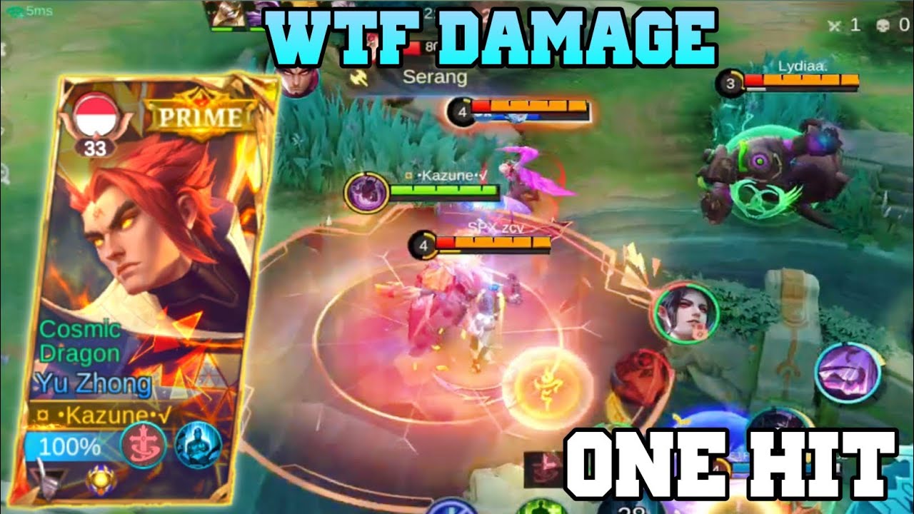 YU ZHONG VS 3 HERO MUSUH SEKALIGUS LANGSUNG RATA PAKE BUILD SUSTAIN COMBO ITEM WAR AXE & SKILL
