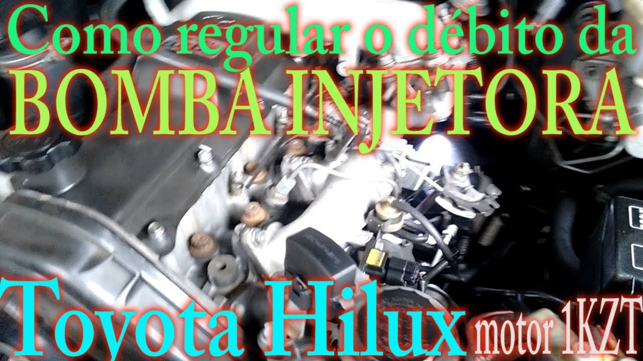Como regular a Bomba injetora da Toyota Hilux