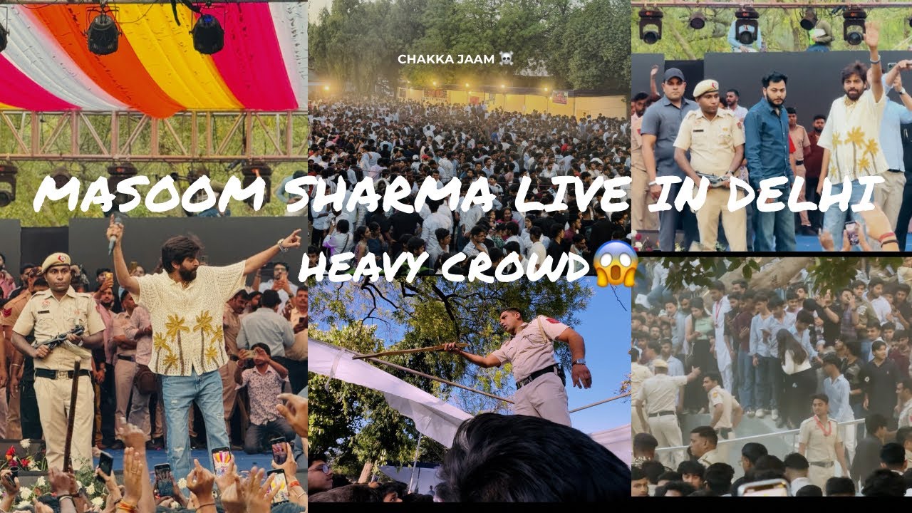 MASOOM SHARMA LIVE SHOW MEI MACHA HANGAMA😱||POLICE वाले भी भागे PUBLIC SE BACHKAR😱||HO GYI LADAI‼️