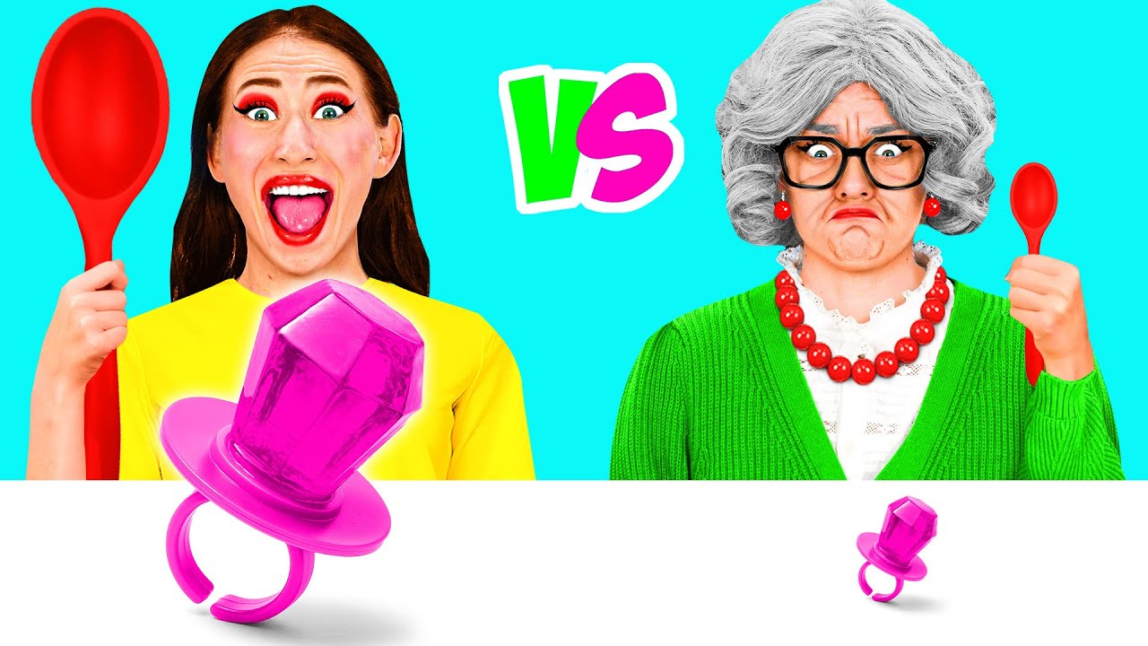 Μεγάλη vs Μικρή Διατροφική Challenge | Τρελός Challenge