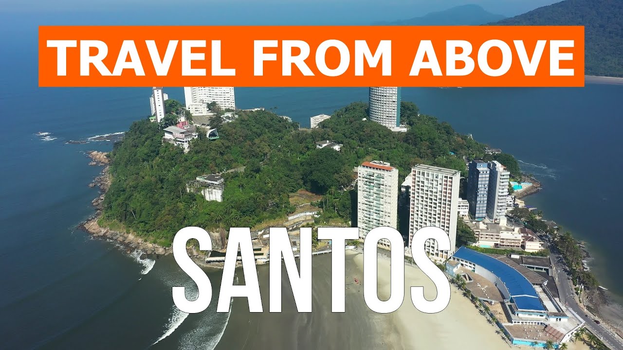 Santos from drone | 4k video | Brazil, Santos from above