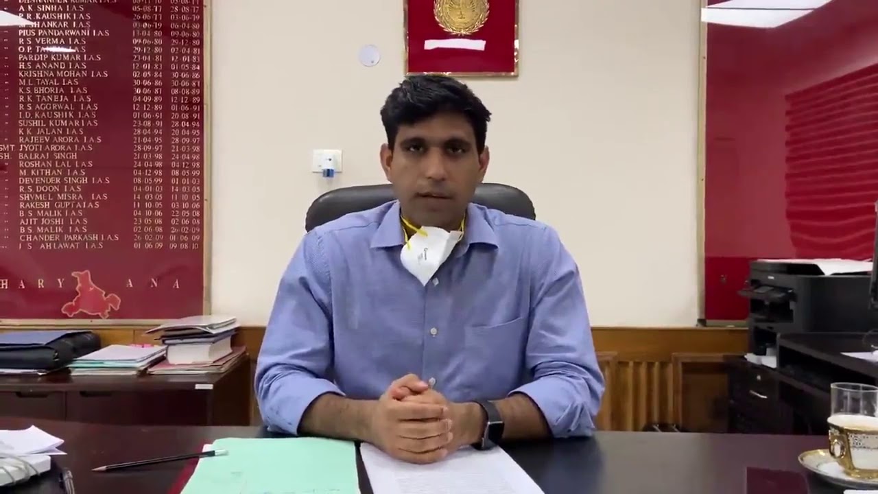 Karnal Dc Addressed to media about covid 19 situation करनाल डी सी निशांत कुमार कोरोना की जानकारी हुए
