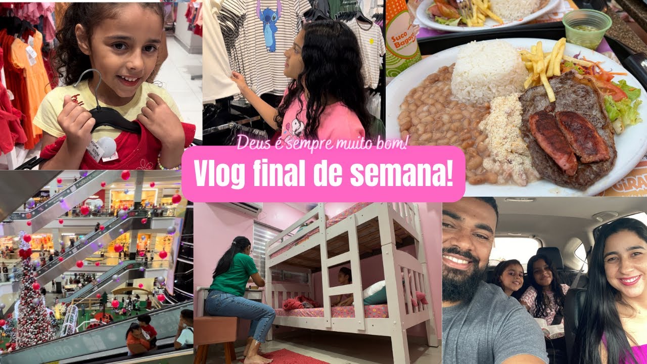 Final de semana| Comprei roupas para o natal| Almoço no shopping| Rotina da noite| nosso domingo!