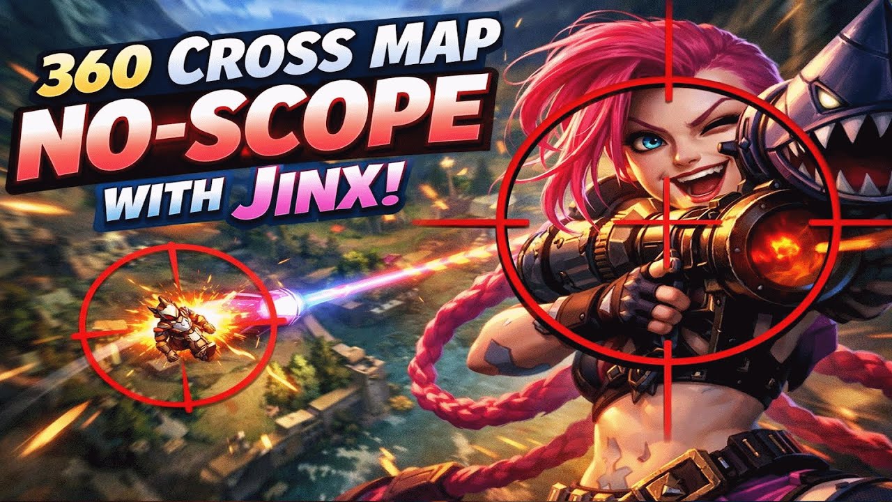 360 No-Scope Jinx kill - League of Legends