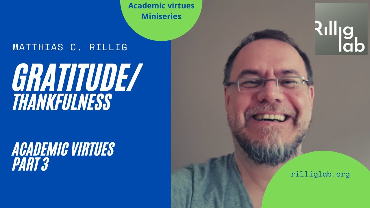 Academic virtues: gratitude. #academic