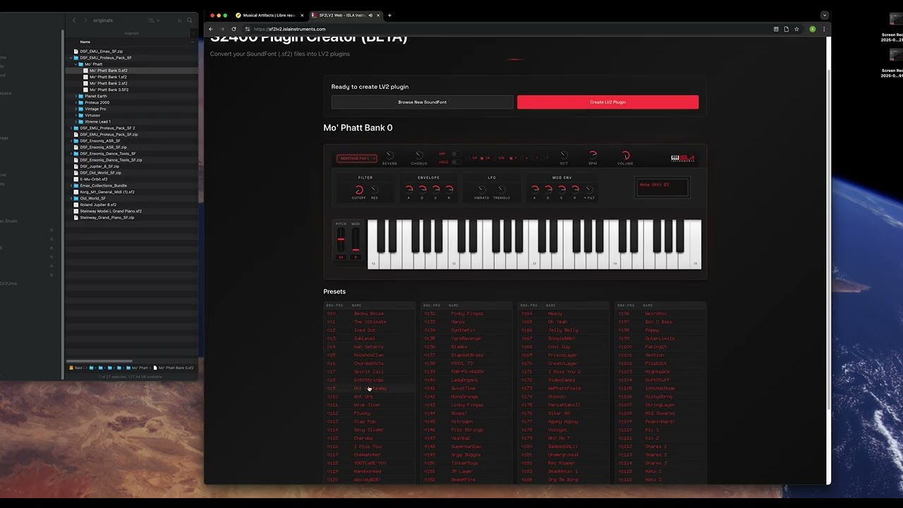 S2400 DSP Soundfont plugin creator.