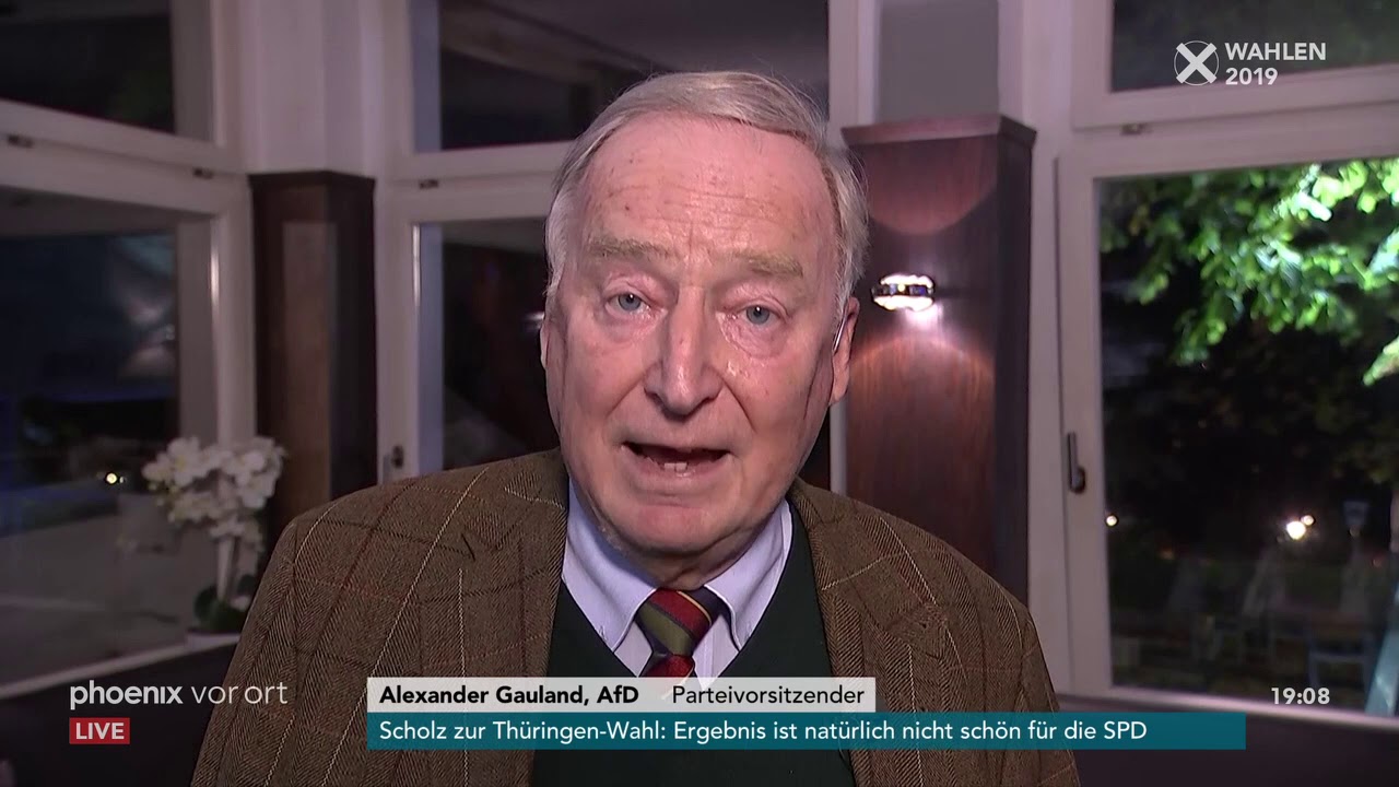 Alfred Schier im Schaltgespr&auml;ch Alexander Gauland (AfD) am 27.10.19