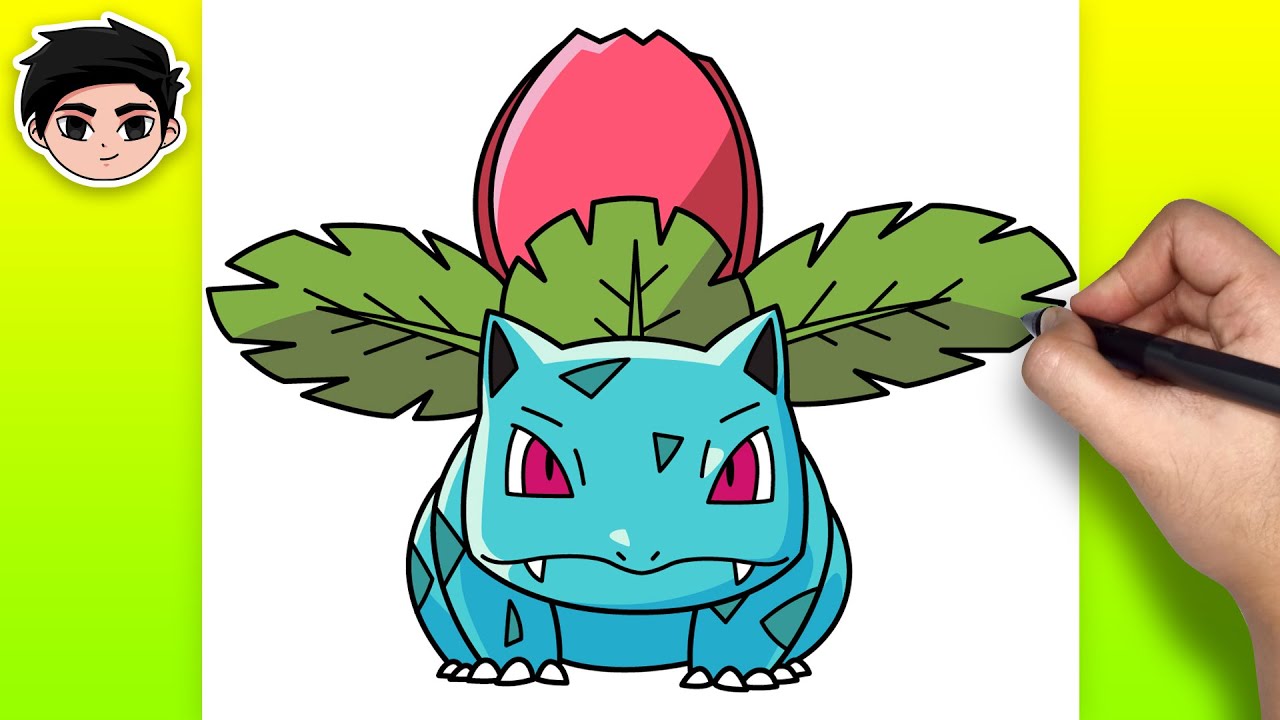 How to Draw IVYSAUR from Pokemon | Easy Step-by-Step