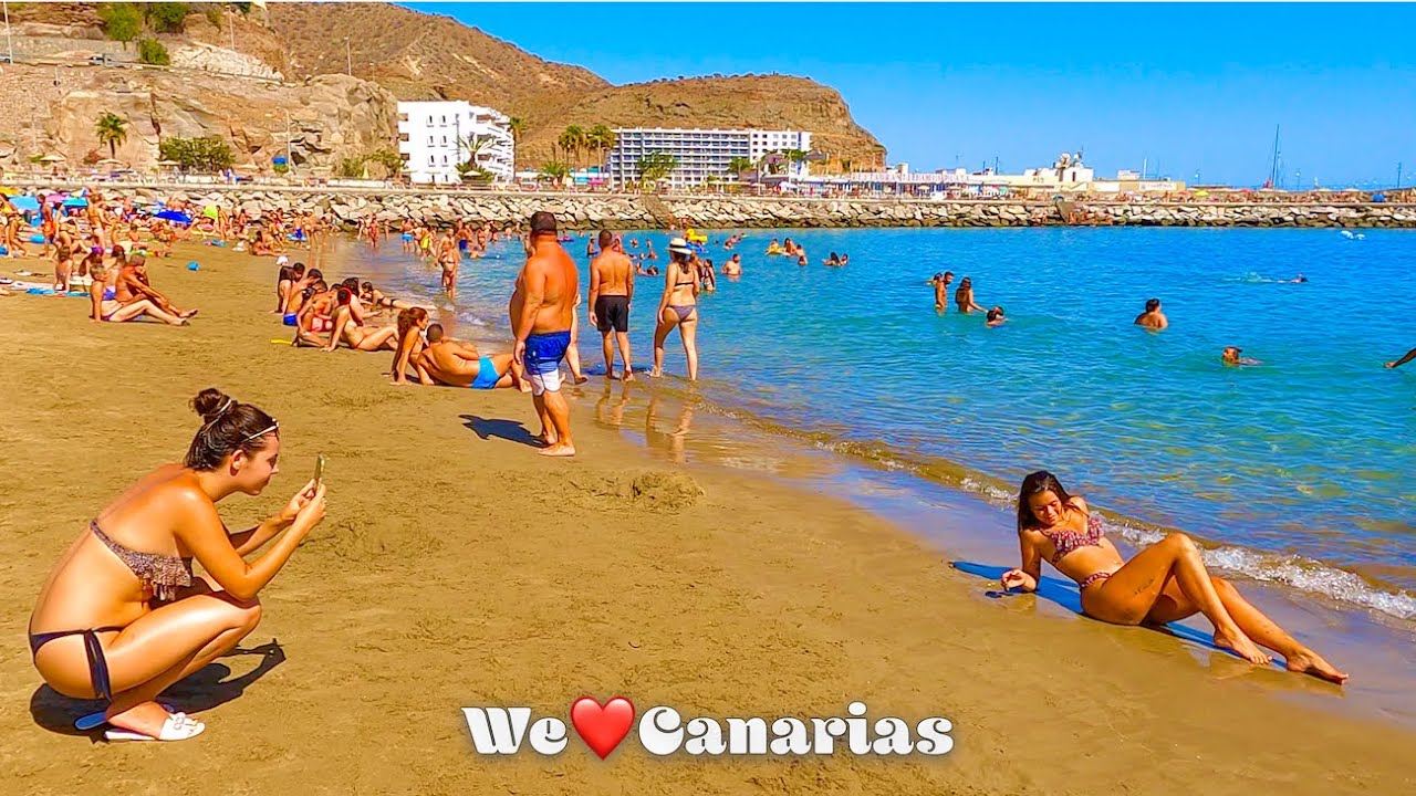 Гран-Канария Пляжная жизнь Пуэрто-Рико Июль 2021 г. | We❤️Canarias