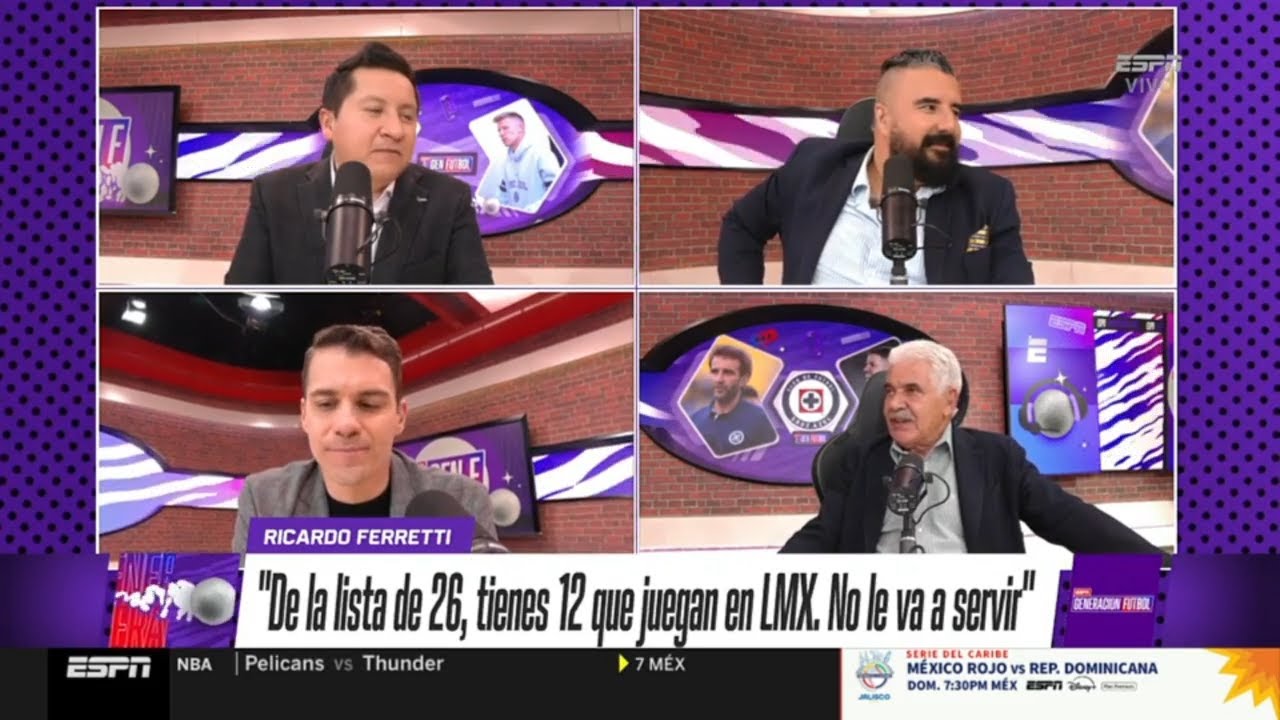 Generación F ESPN💣27 de Dic💣De la lista de 26,tienes 12 que juegan en LMX.No le va a servir