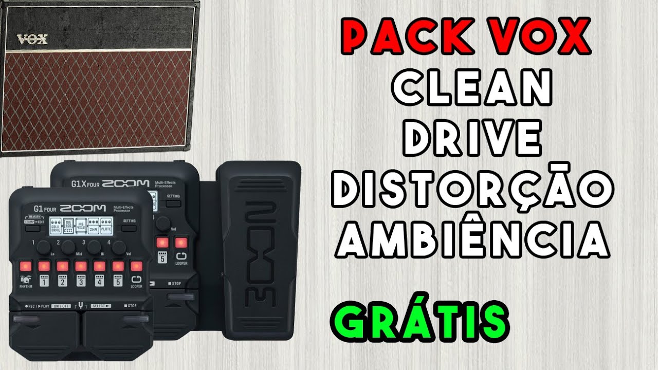 Zoom G1 Four - Pack de Timbres VOX - Grátis