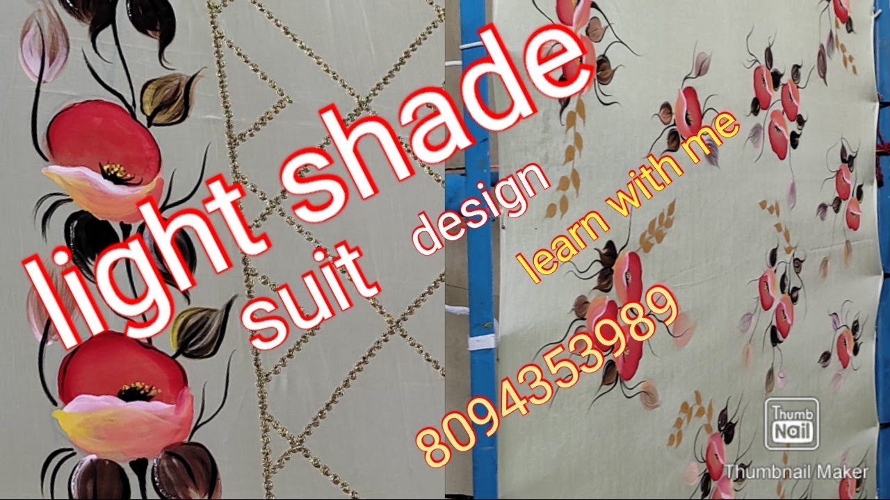 light shade suits with painting design 🤗 let see