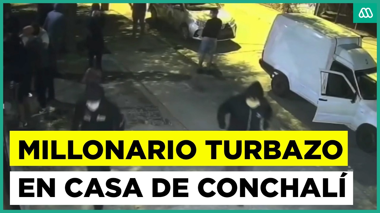 Millonario turbazo de 10 asaltantes en casa de Conchalí