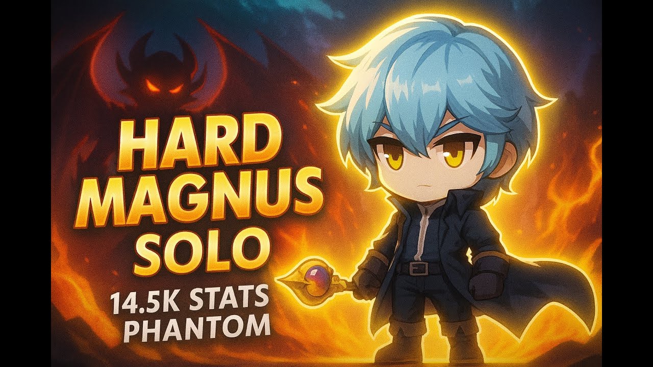 Can a 14.5K Phantom Survive HARD MAGNUS?! 😨 | MapleStoryN