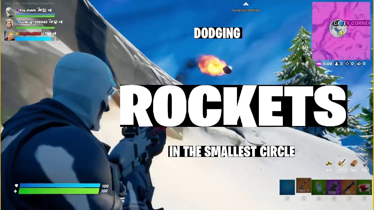 Dodging Rockets in the circle!, Epic top tier ending