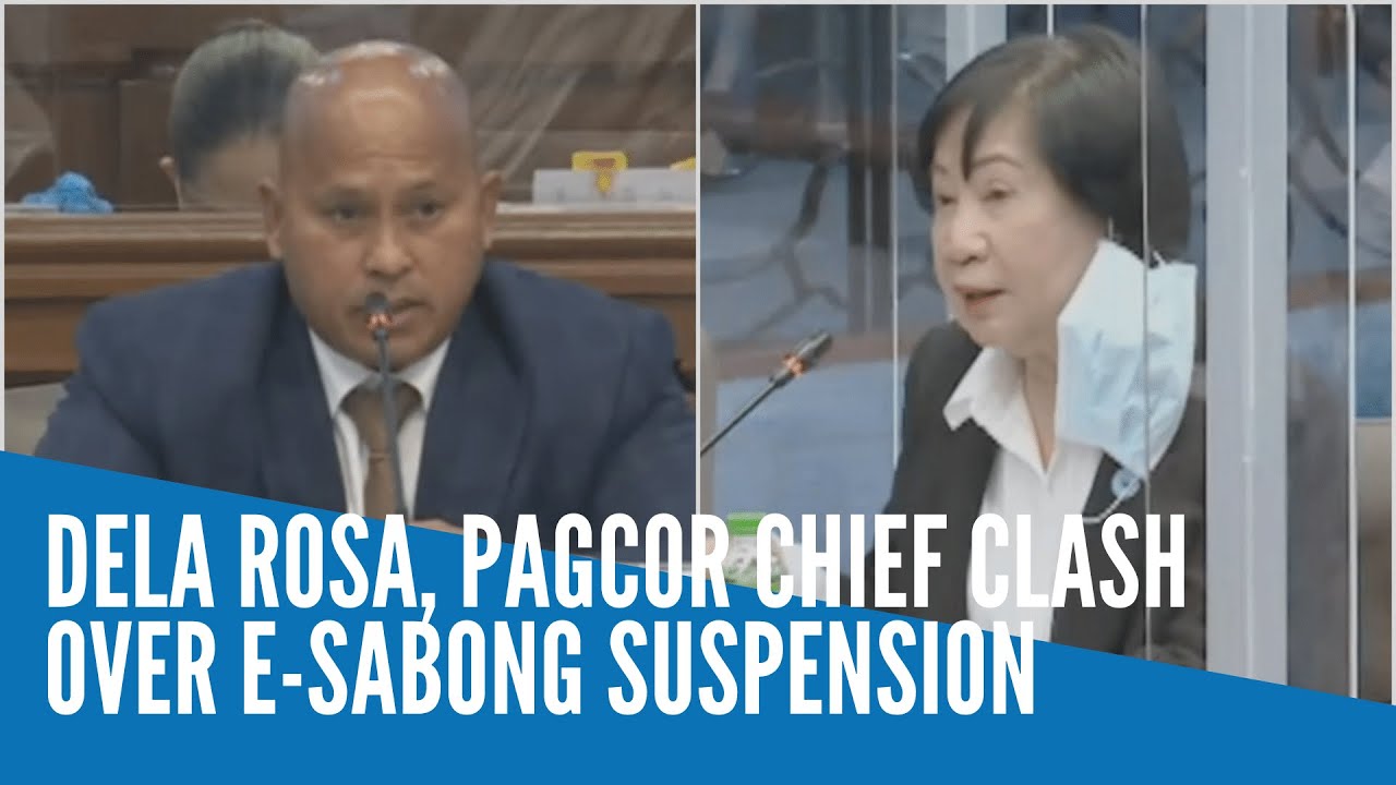 Dela Rosa, Pagcor chief clash over e-sabong suspension
