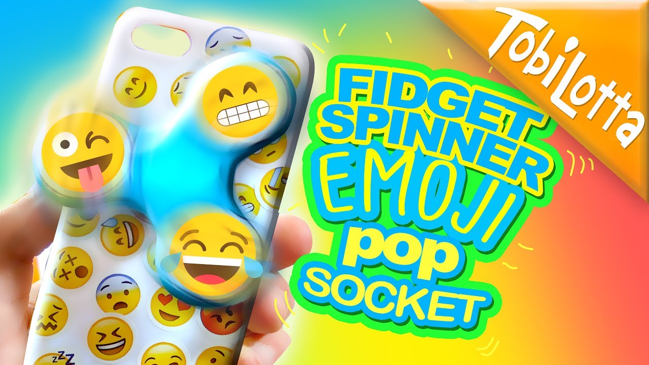 FIDGETSPINNER Handyhülle DIY Emoji POPSOCKET , Kinderkanal | Fidgetspinner DIY 121