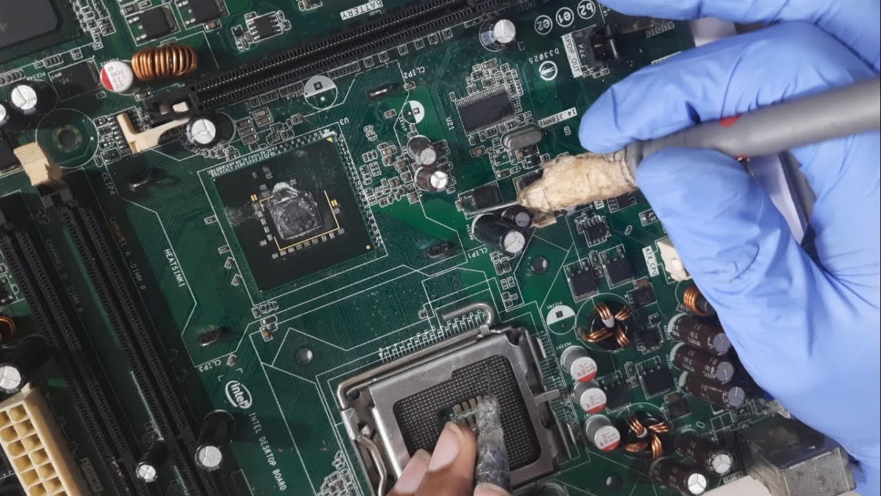 Desktop motherboard VRM Circuit Tracing -1| Laptop chip-level training #SRGinfoTech - HINDI