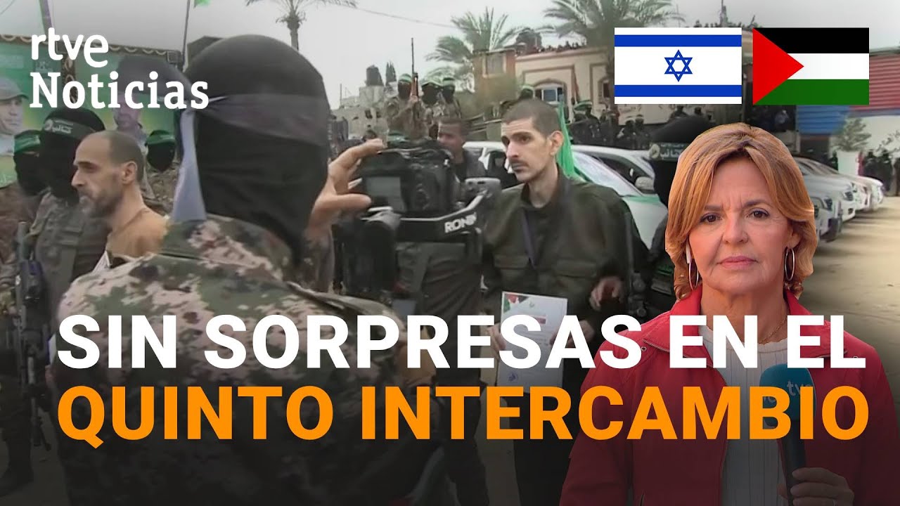 ALTO EL FUEGO EN GAZA: HAMÁS LIBERA a TRES NUEVOS REHENES ISRAELÍES en MAL ESTADO FÍSICO | RTVE