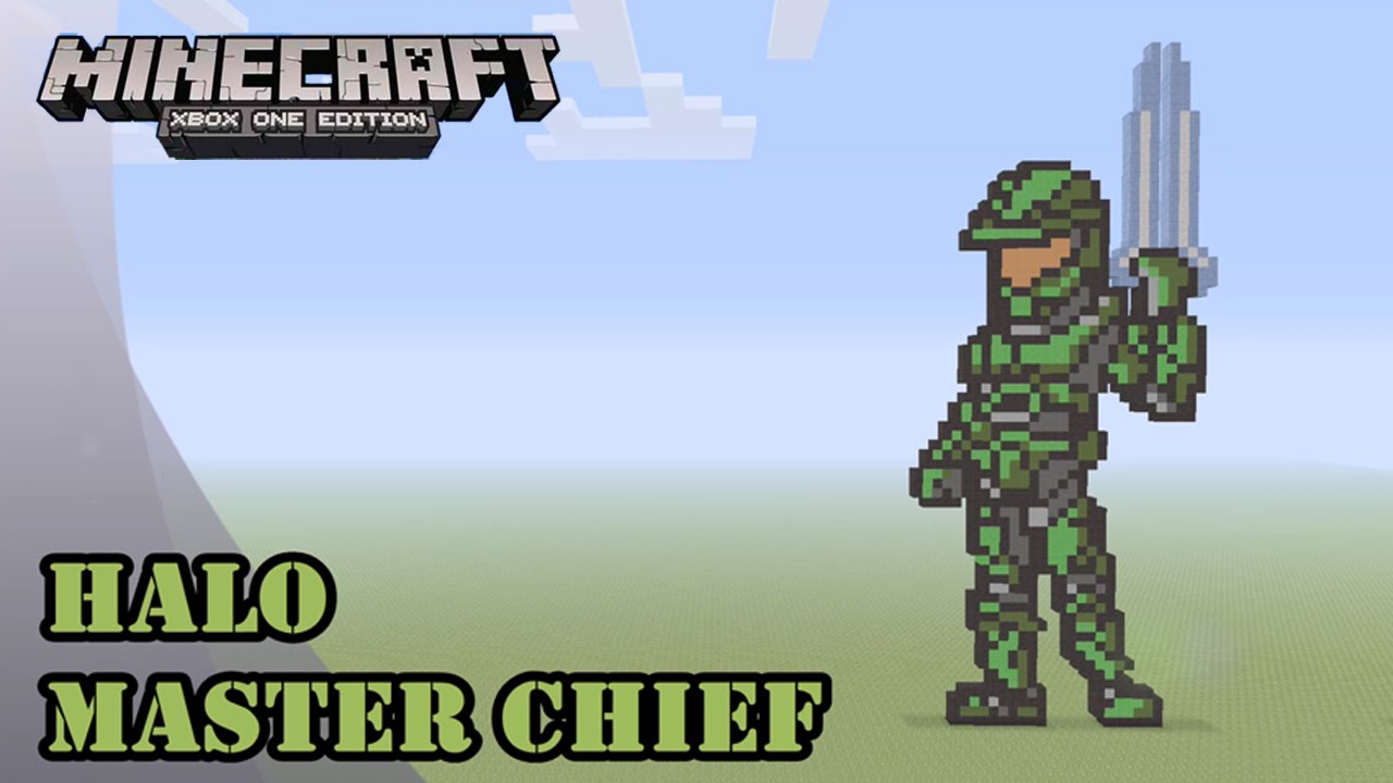 Minecraft: Pixel Art Tutorial and Showcase: Master Chief (Halo)