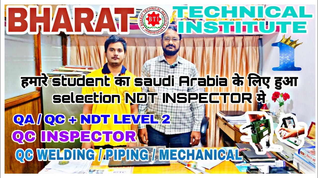 देश या विदेश की company me 1 लाख salary NDT INSPECTOR में || BEST QC & NDT LEVEL 2 TRAINING CENTRE