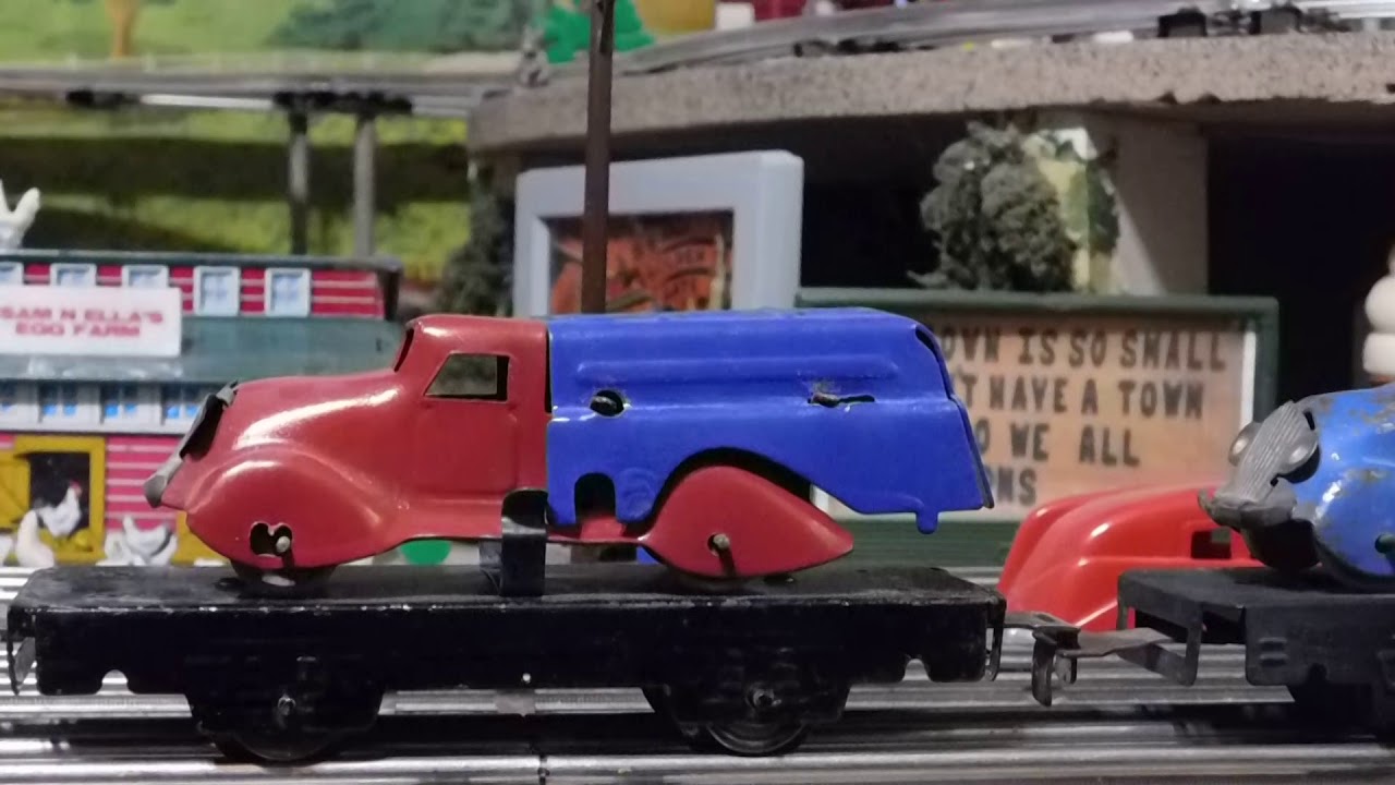 Marx Tinplate Trains 6 Inch Auto Carriers
