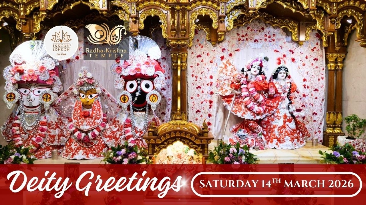Deity Greetings | Guru Puja | CC Adi Lila 13.68-69 Class by HG Abhinandan Gopa Das - 14.03.2026