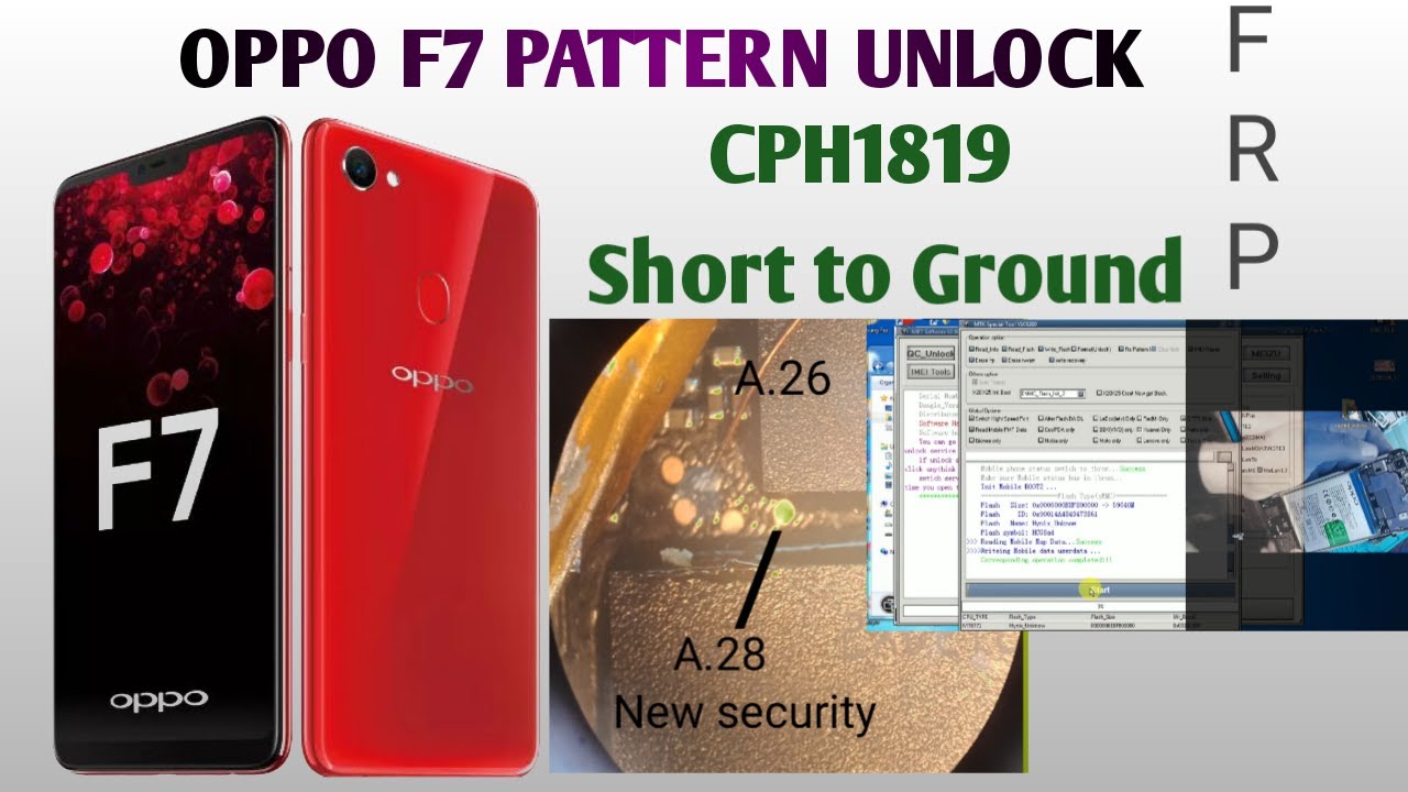 OPPO F7 PATTERN UNLOCK &FRP