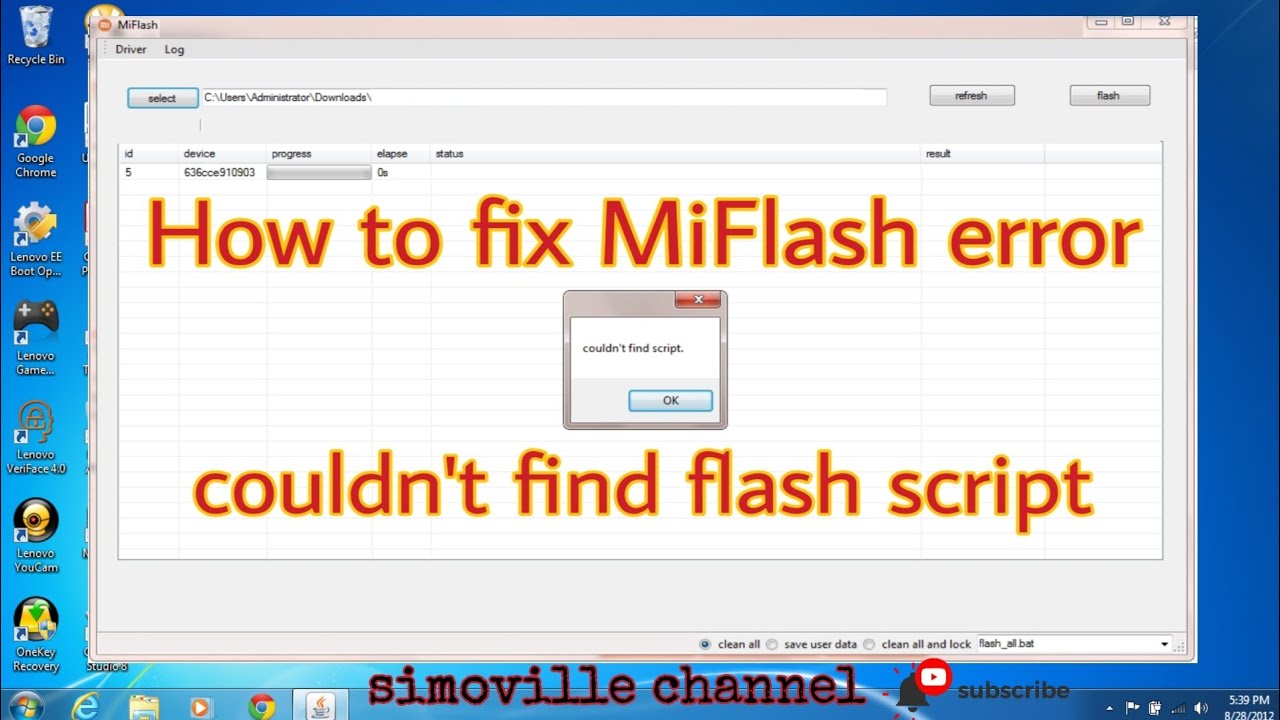 How to fix MiFlash error couldn't find flash script. Done 👍