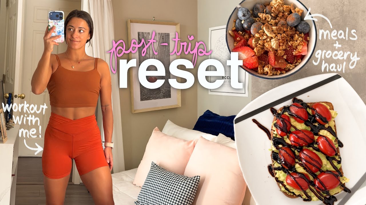 Resetting My Life After 10 Days of Travel 🍓⭐️❄️ grocery haul, skate with me + easy healthy habits
