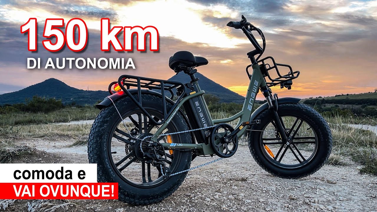BICI ELETTRICA FAT la più comoda,sella bassa, VAI OVUNQUE! Engwe L20 | Ivan Zogia