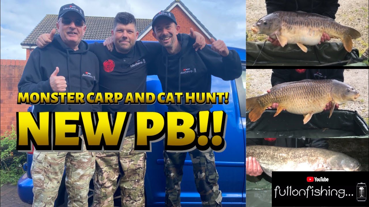 NEW PB!! Hunting for MONSTER CARP and CATFISH at NELSONS LAKE! WHITE ACRES! UK Angling 2021