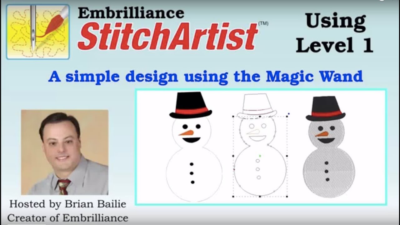 StitchArtist Level 1 Snowman