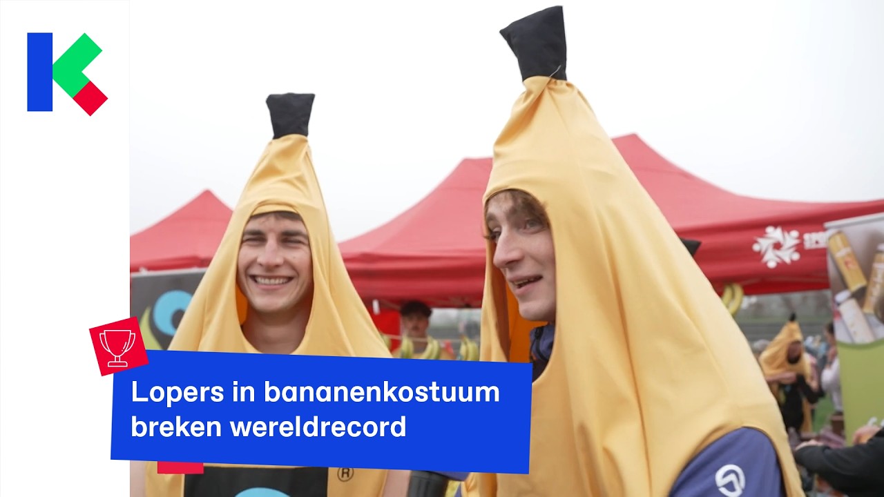 Lopers in bananenkostuum breken wereldrecord