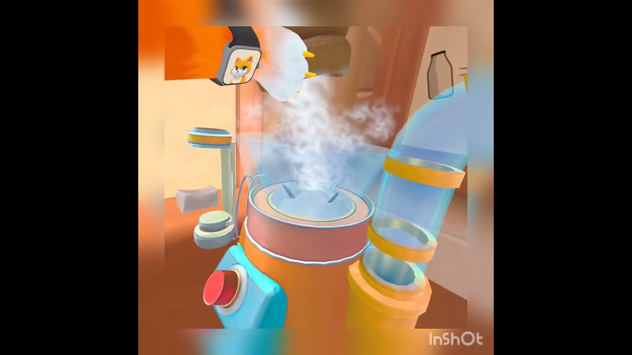 Feeding the cow in i am cat vr mill
