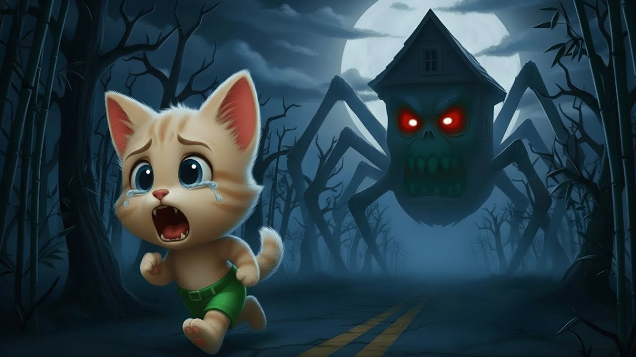 🐱🔍🏠✨ A Curious Kitten’s Journey Inside a Secretive House 😨🌙 | AI Cat Story