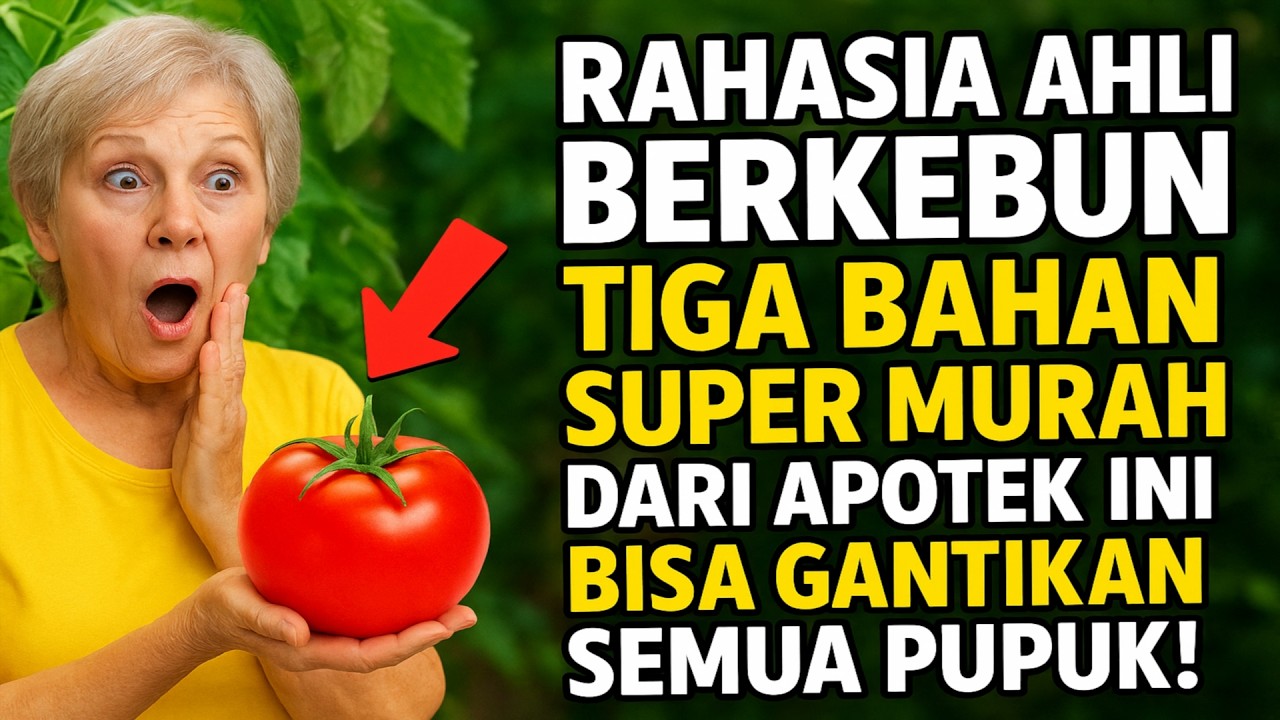 RAHASIA AHLI BERKEBUN: TIGA BAHAN SUPER MURAH DARI APOTEK INI BISA GANTIKAN SEMUA PUPUK!