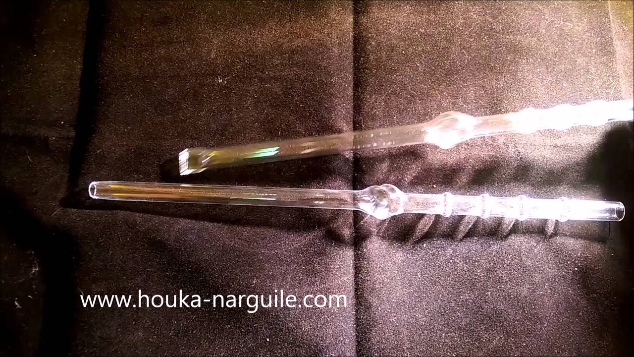 Tuyau Slimline Exclusive Timeless Glass pour chicha !
