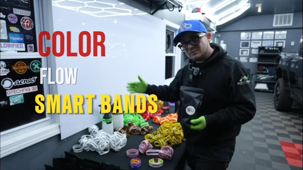 Car detailing products label indicator | Color Flow smart bands by Raldas Details #mobiledetailing 