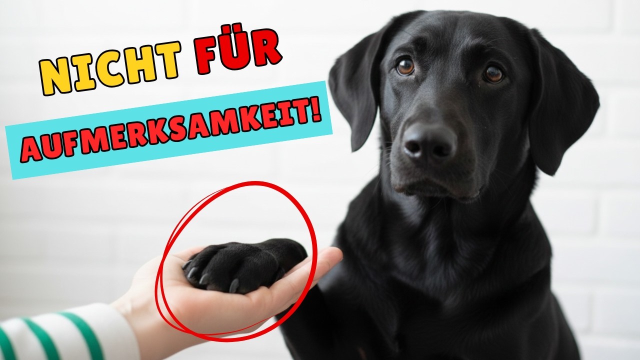 STOPPEN Sie Das Ignorieren Wenn Ihr Hund Eine Pfote Auf Sie Legt