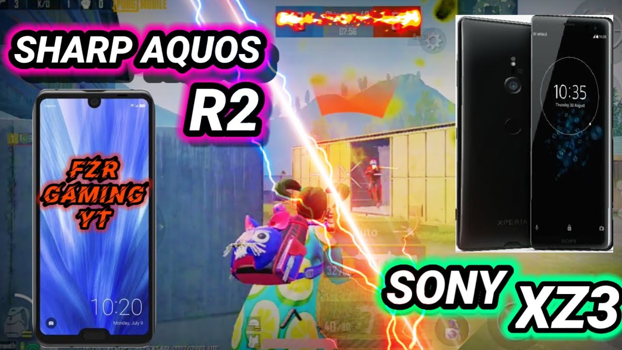 Aquos R2 Vs Sony XZ3 Pubg Test | Sharp Aquos R2 & Sony XZ3 PUBG Comparison | PUBG Mobile #aquosr2