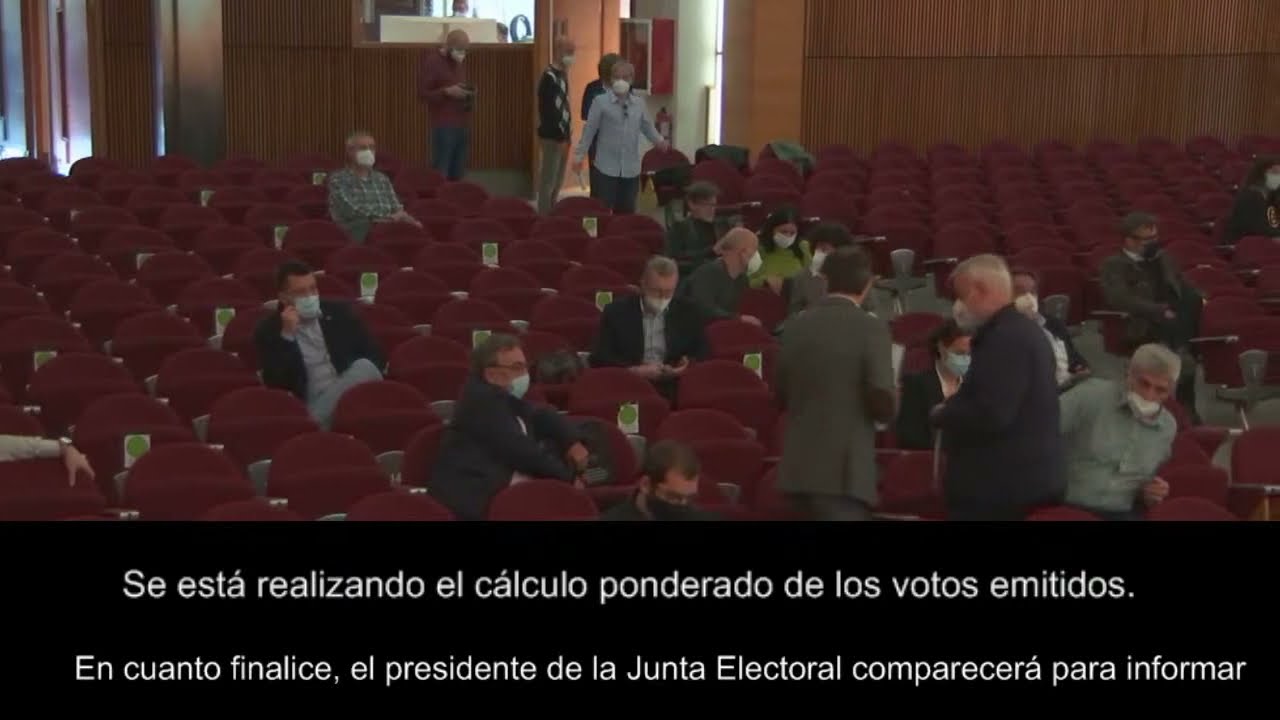 Escrutini electrònic eleccions rector UPV 2021