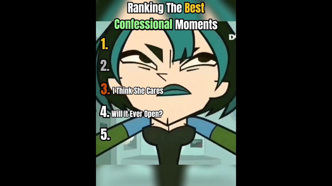 Ranking The Best Total Drama Confessional Moments 