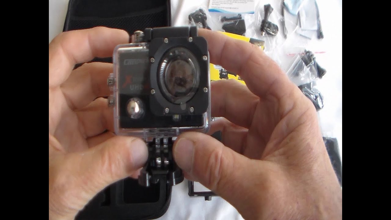 Unboxing and Using the Campark 4k HD Sports Action with Test Clips